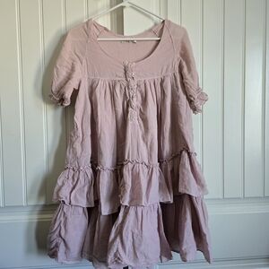 Tiered Pink Dress
